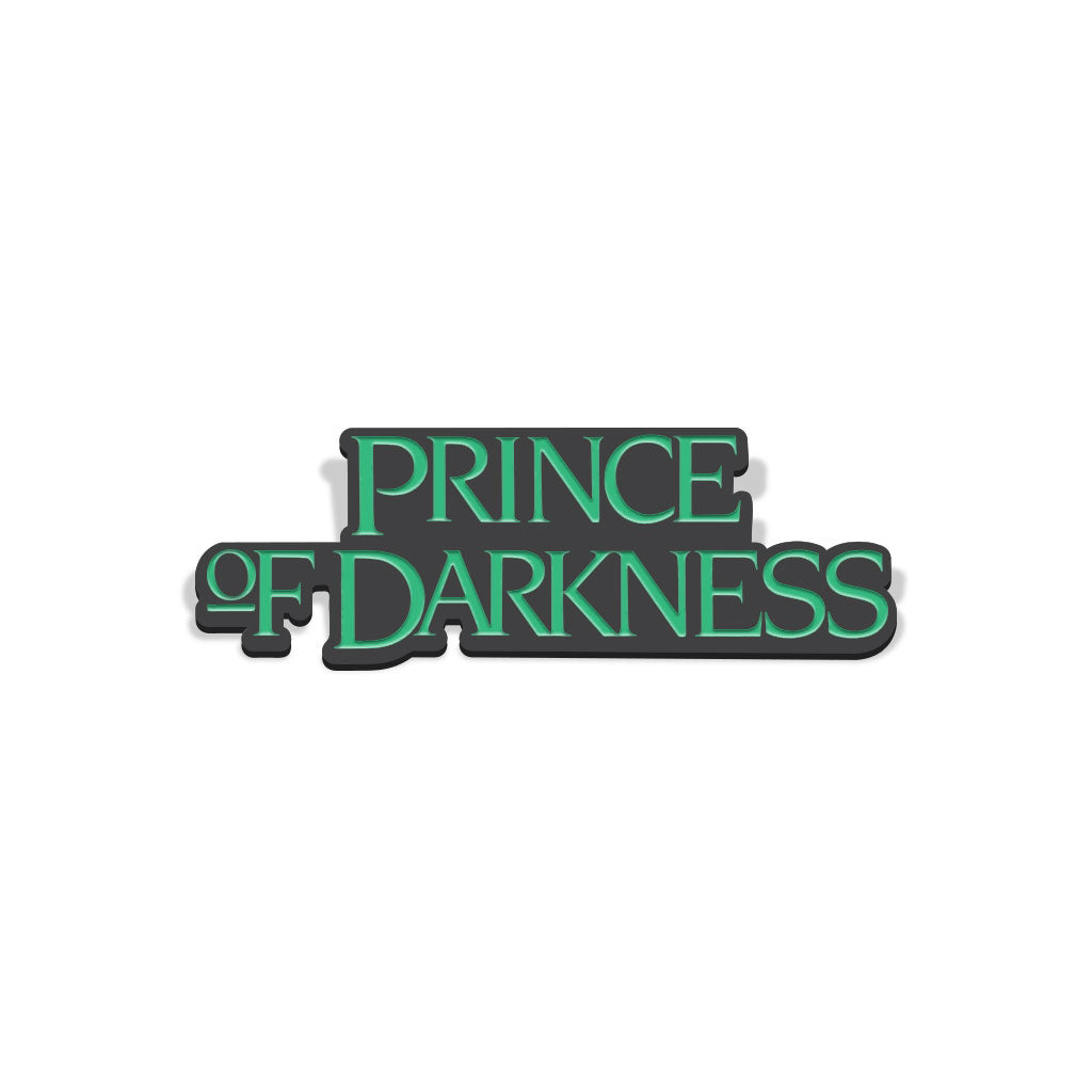 prince of darkness logo enamel pin badge florey vice press