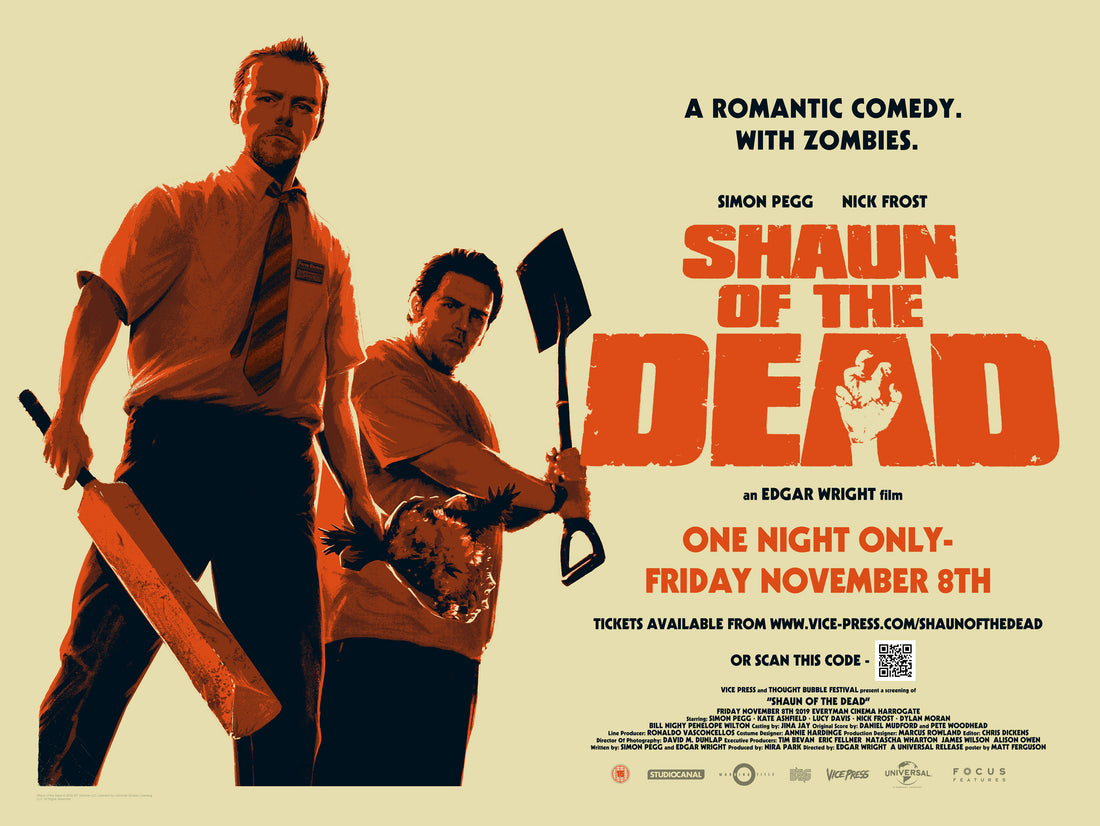 Shaun of the Dead Matt Ferguson Alternative Movie Poster Quad