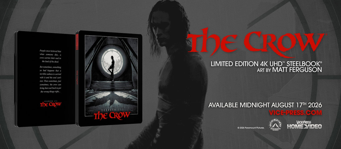 Vice Press Home Video & Paramount Home Entertainment Presents: The Crow SteelBook