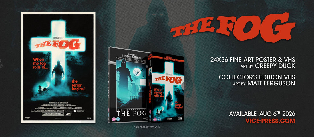 Vice Press Home Video Presents: John Carpenter's The Fog On VHS & Poster