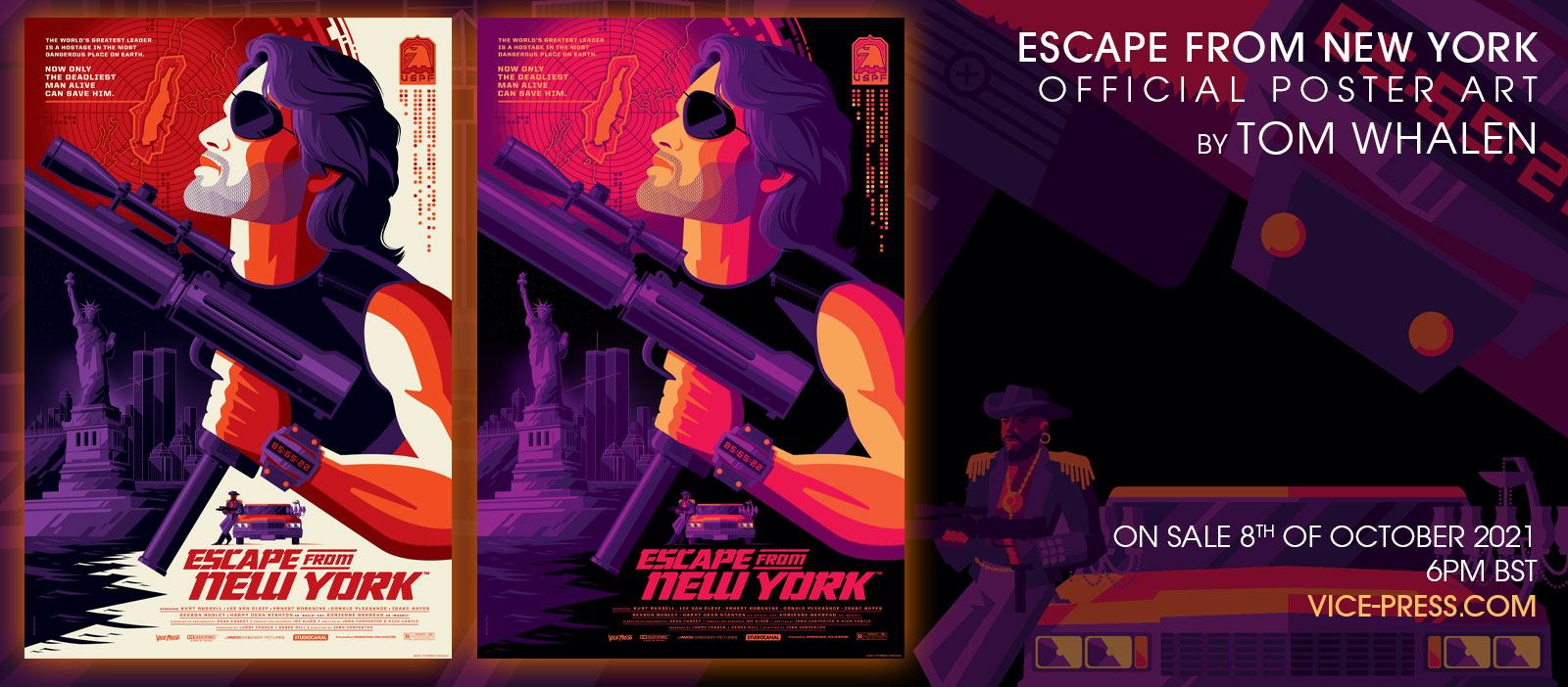 Escape From New York by Tom Whalen Vice Press