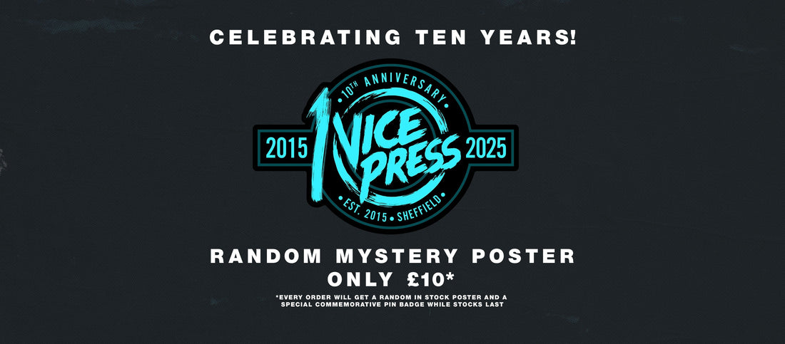 Vice Press 10th Anniversary Mystery Poster