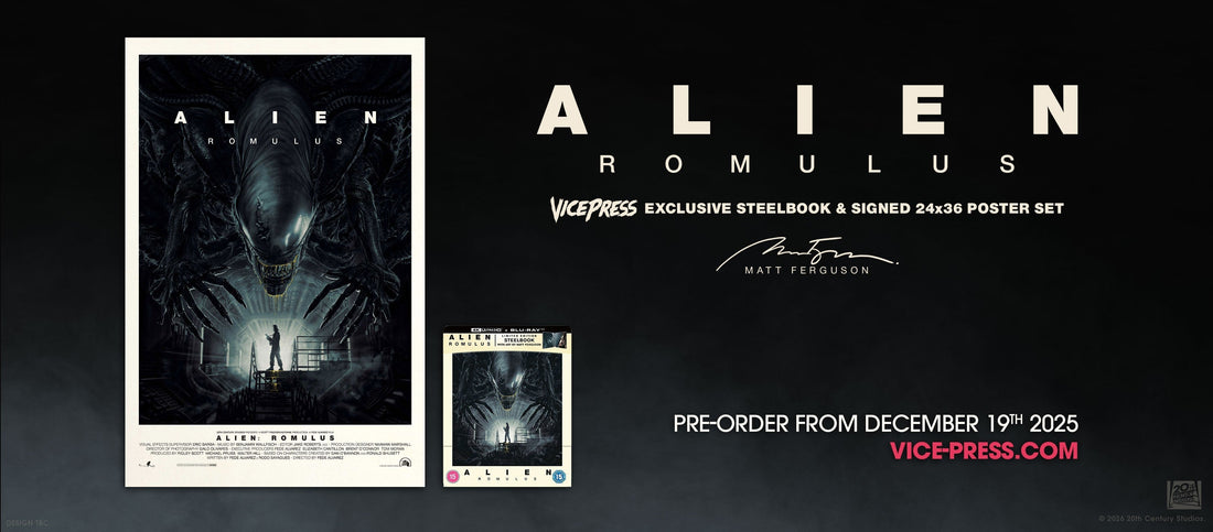 Alien: Romulus Steelbook - Vice Press Exclusive Poster Edition By Matt Ferguson