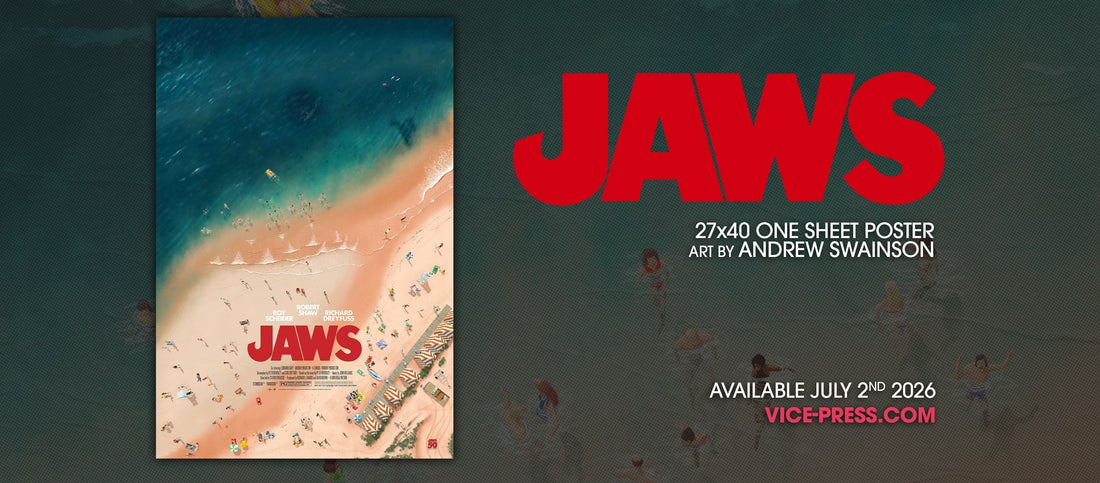 Jaws One Sheet Poster By Andrew Swainson