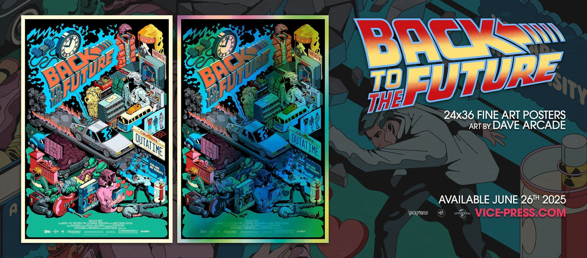 Back To The Future Poster By Dave Arcade | Vice Press
