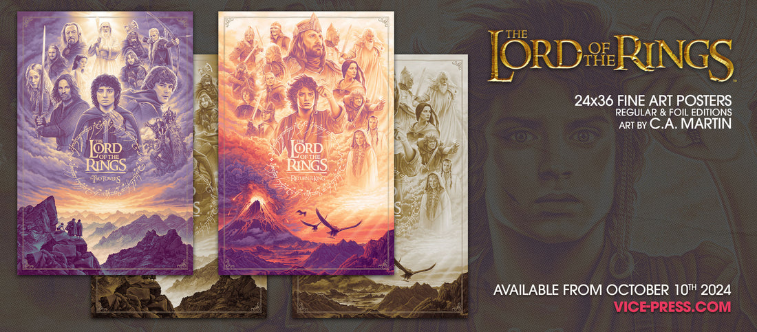 The Lord Of the Rings posters by CA Martin Header