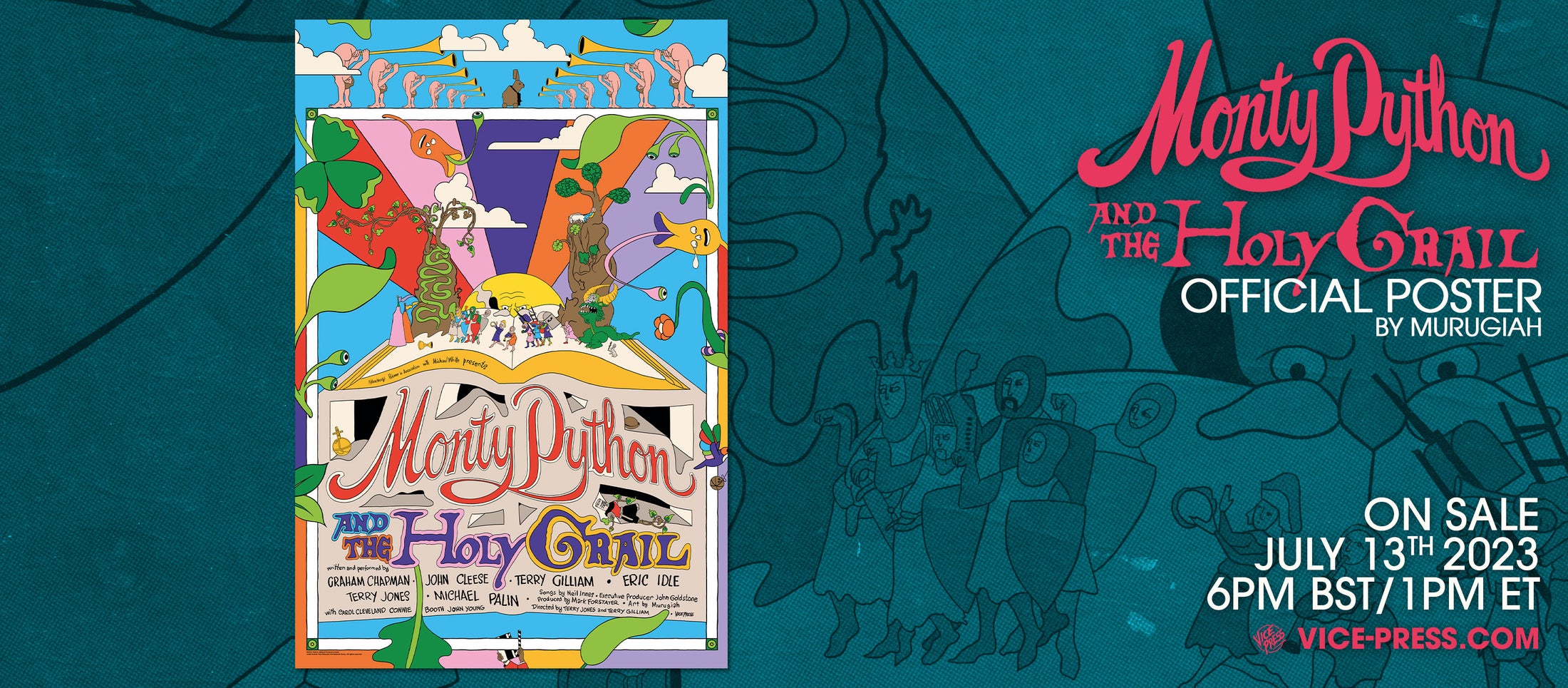 Monty Python & The Holy Grail - Poster by Murugiah | Vice Press