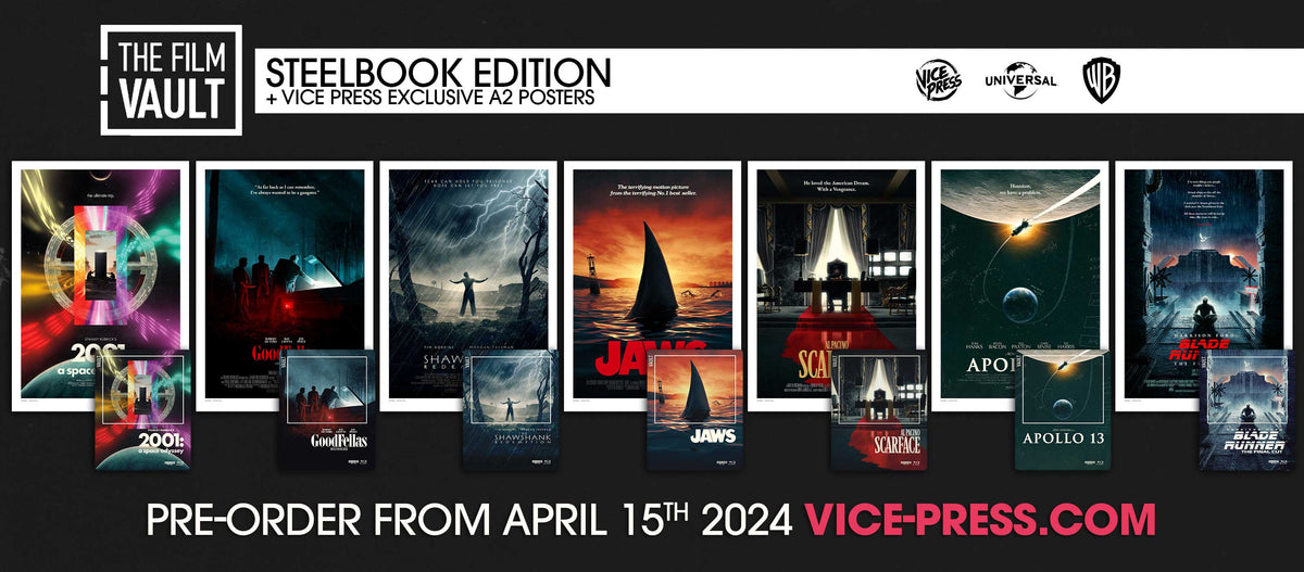 The Film Vault Steelbooks & Exclusive Posters – Vice Press