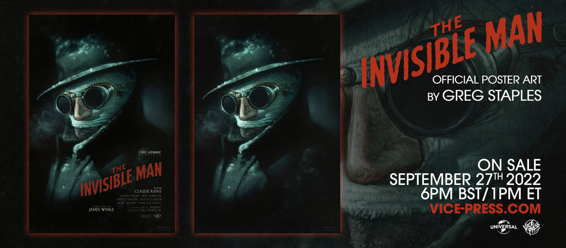 The Invisible Man Movie Poster by Greg Staples Header