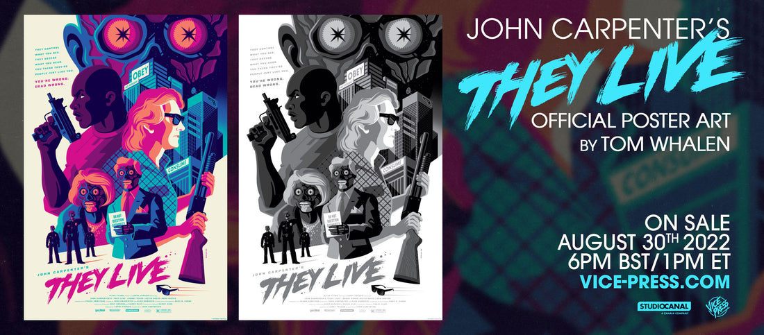 John Carpenters They Live by Tom Whalen Header