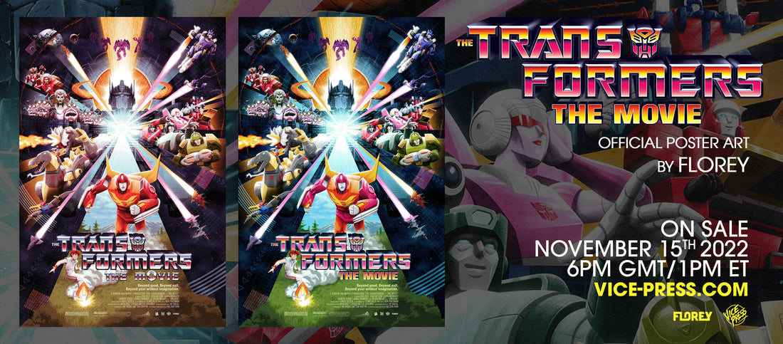 The Transformers The Movie Poster Header by Florey
