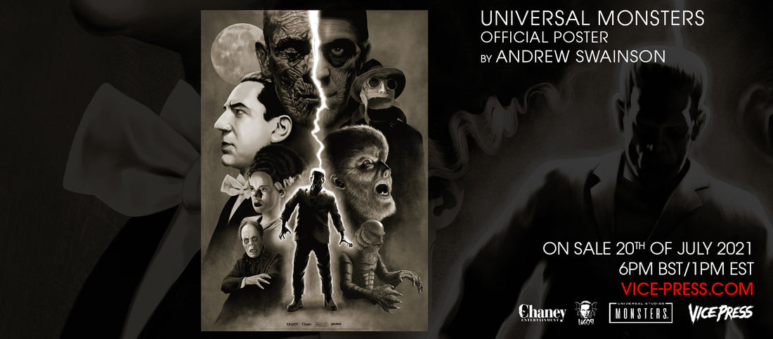 Universal Monsters Andrew Swainson Art Print