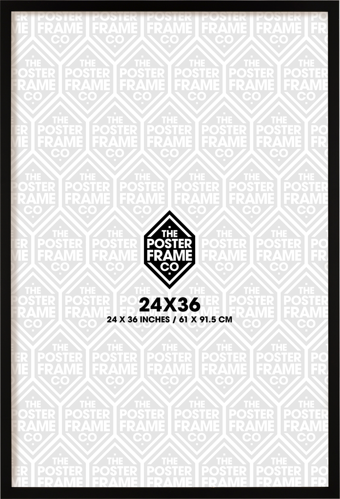 24x36 Basic Black Poster Frame - Branded, New