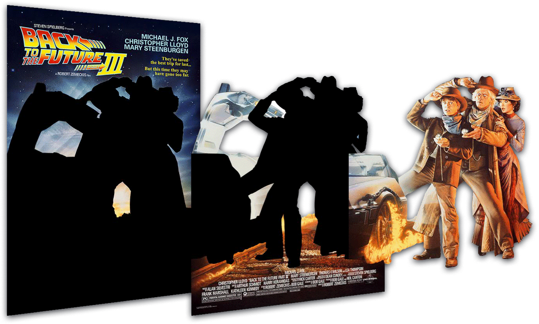 Back to the future part 3 multi-layer acrylic poster by Drew Struzan