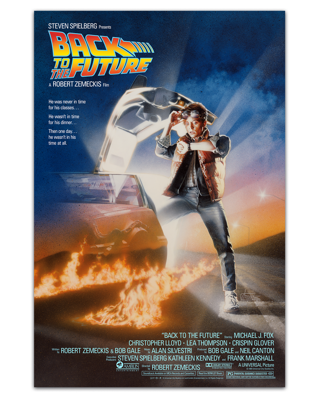 Back To The Future One Sheet Poster By Drew Struzan