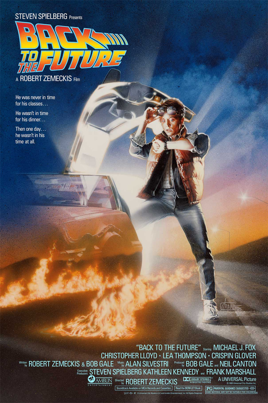 Back To The Future One Sheet Poster By Drew Struzan