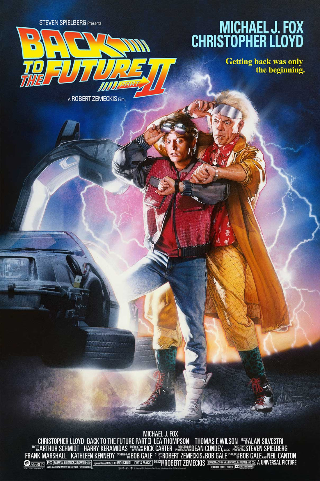 Back To The Future Part 2 One Sheet Poster By Drew Struzan