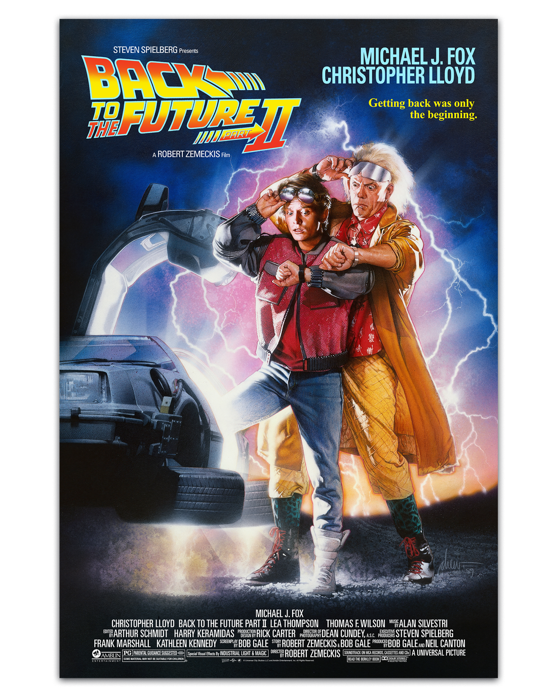 Back To The Future Part II One Sheet Poster By Drew Struzan