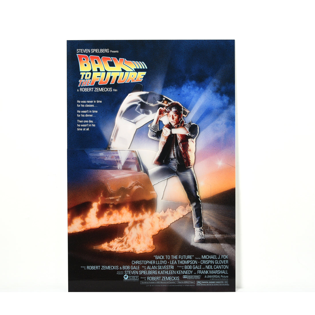 Back to the future acrylic poster