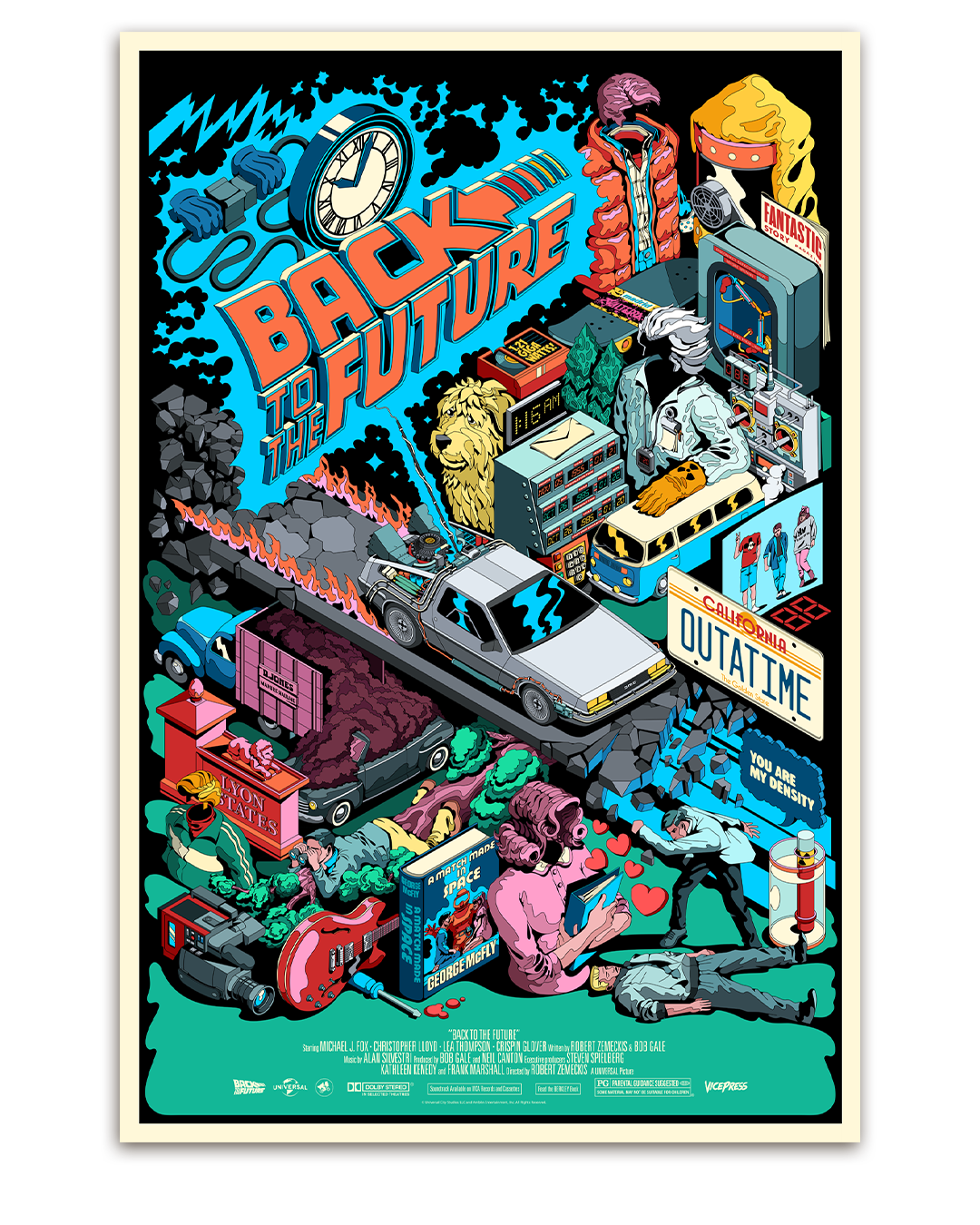 Back to the future poster by Dave arcade