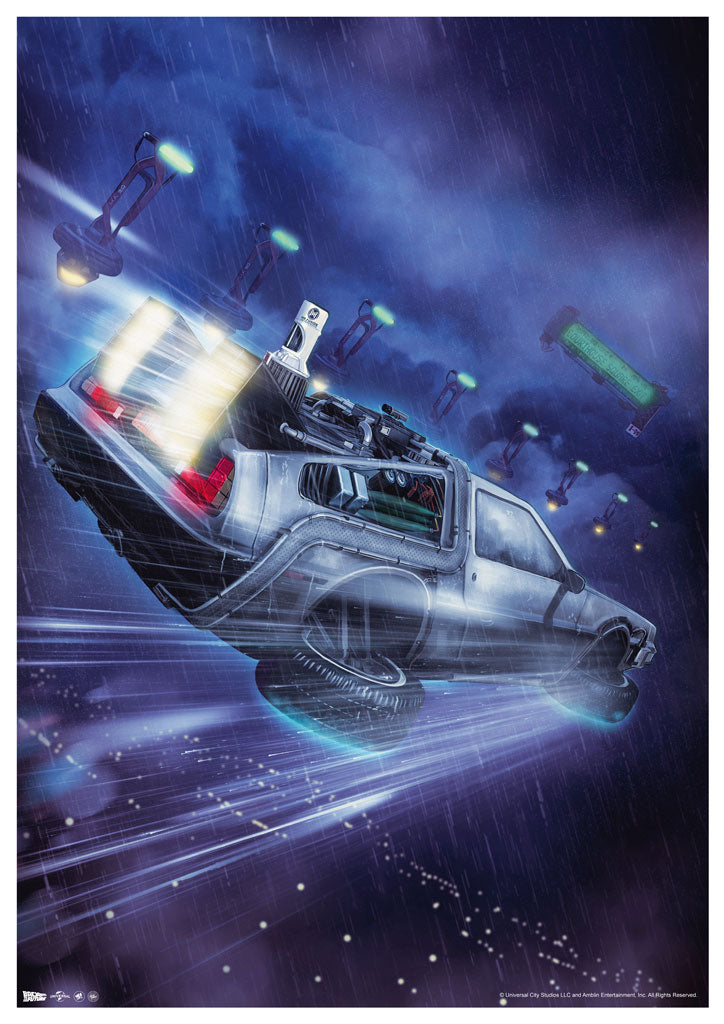 Back To The Future part ii art print by Rich Davies