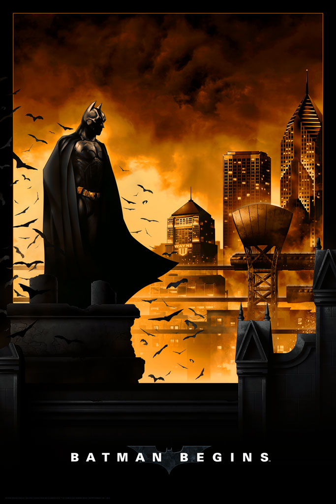 Batman Begins Movie Poster by Ben Terdik