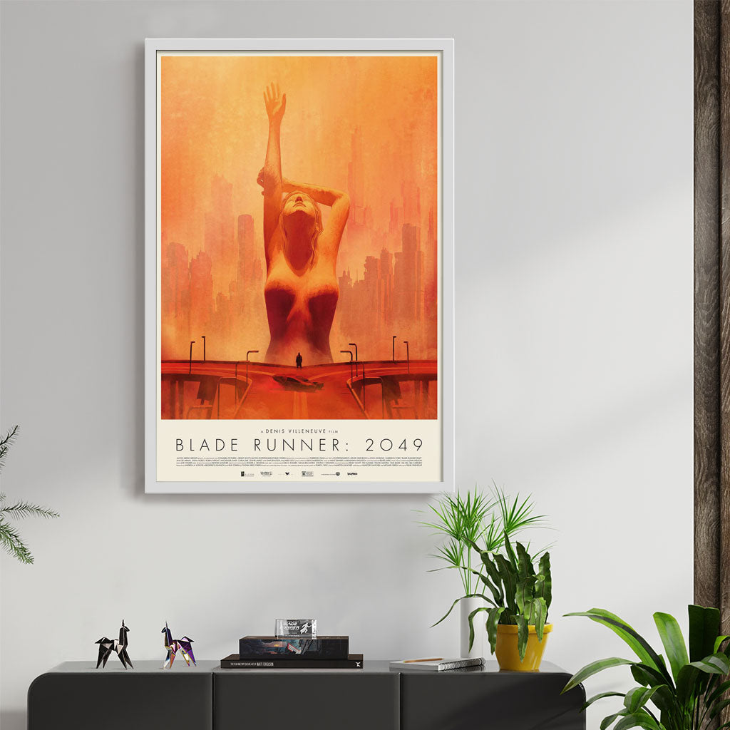 Blade Runner 2049 movie poster by Matt Griffin with frame