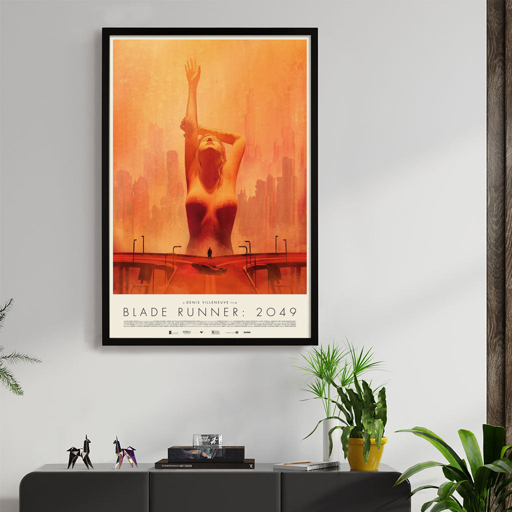 Blade Runner 2049 framed movie poster by Matt Griffin