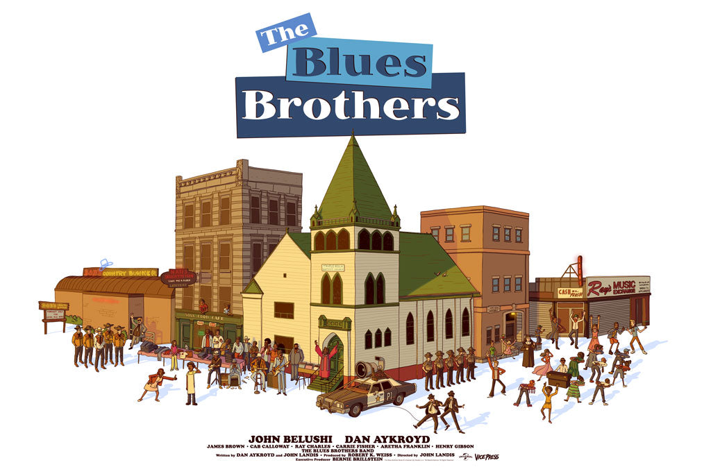 The Blues Brothers Movie Poster By George Bletsis