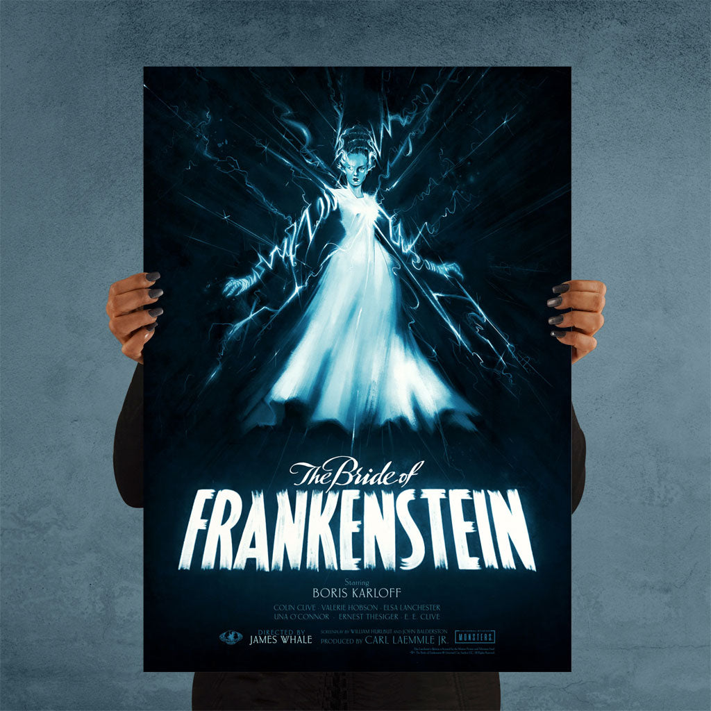 Bride Of Frankenstein Universal Monsters A2 Poster by Steph C