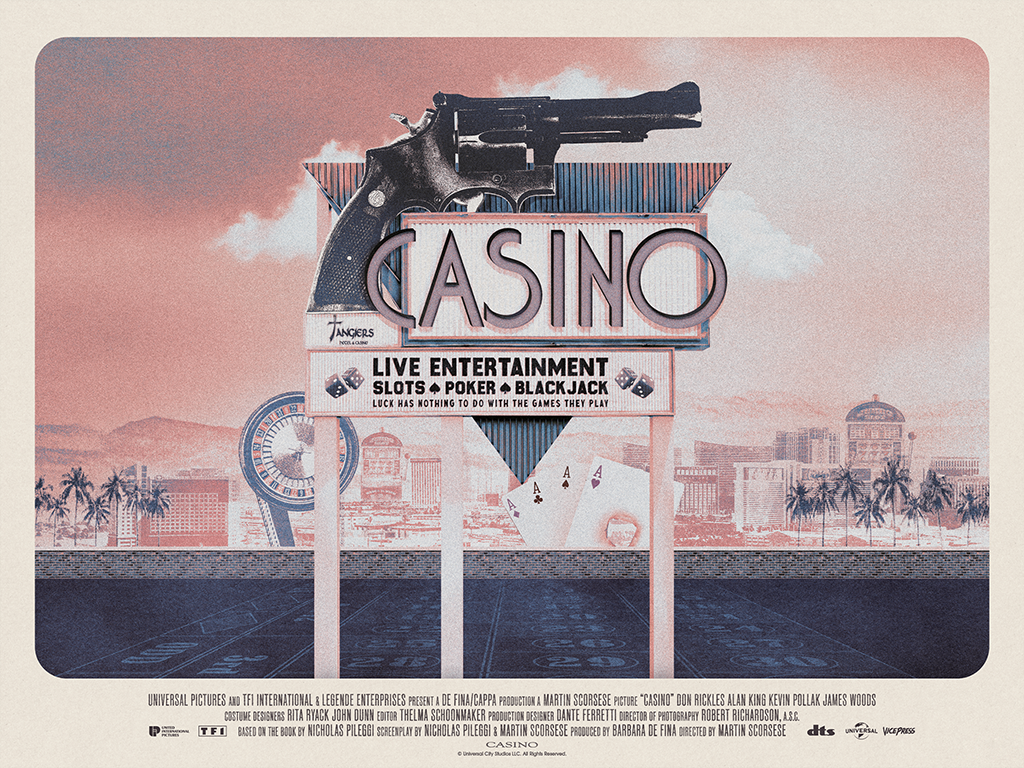 Casino officially licensed mover poster by Matt Needle