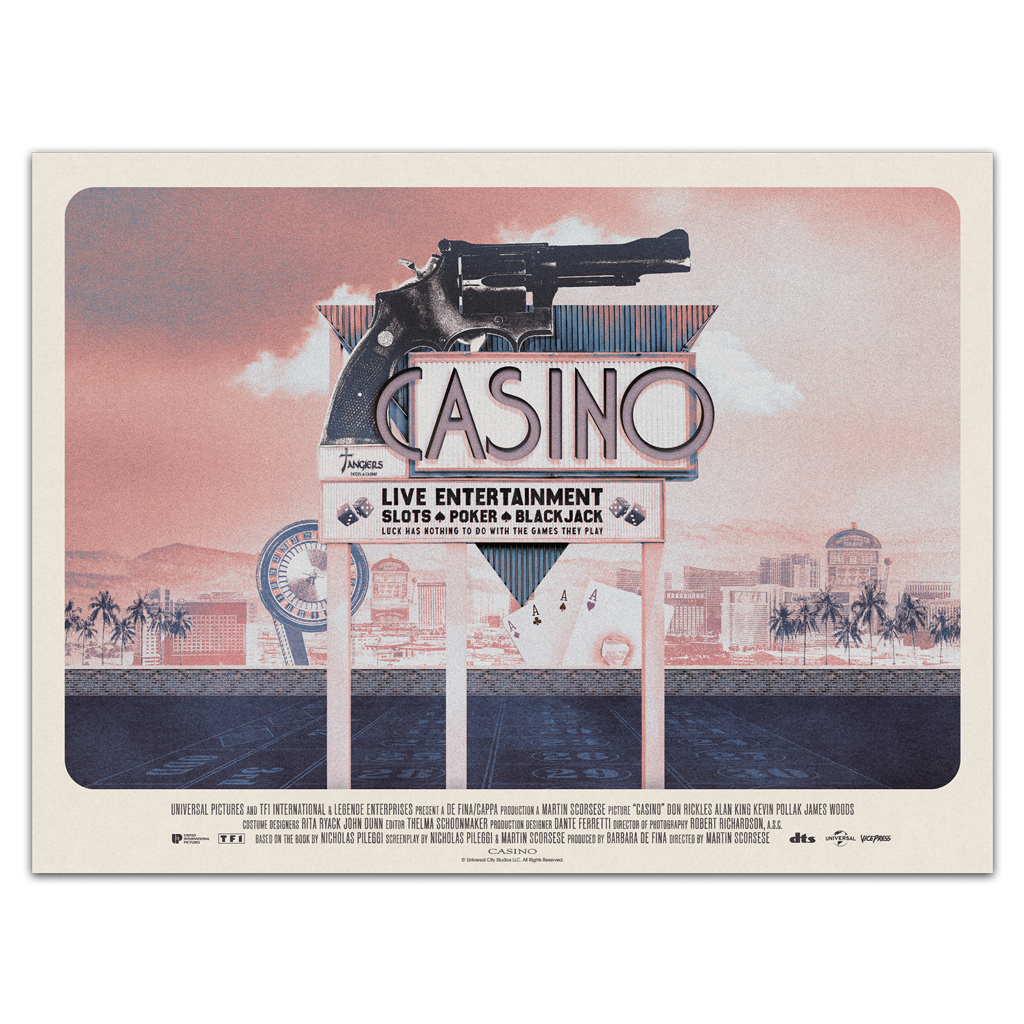 Casino officially licensed mover poster by Matt Needle