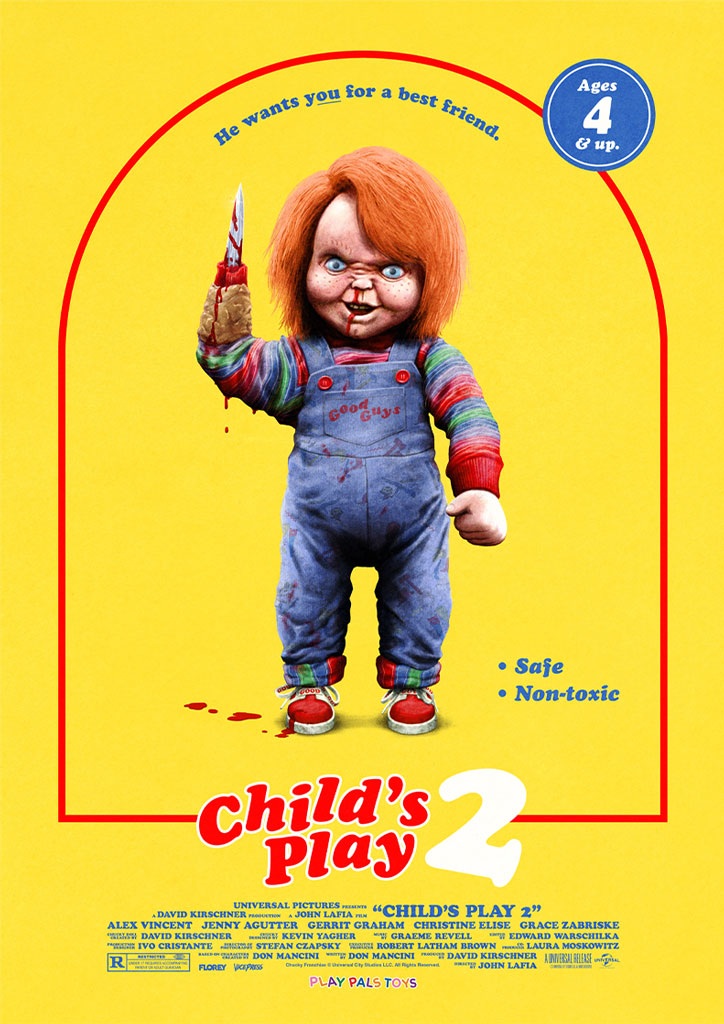 Lay 2 Child's Play 2 - Editions Movie Poster By Florey | Vice Press Editions