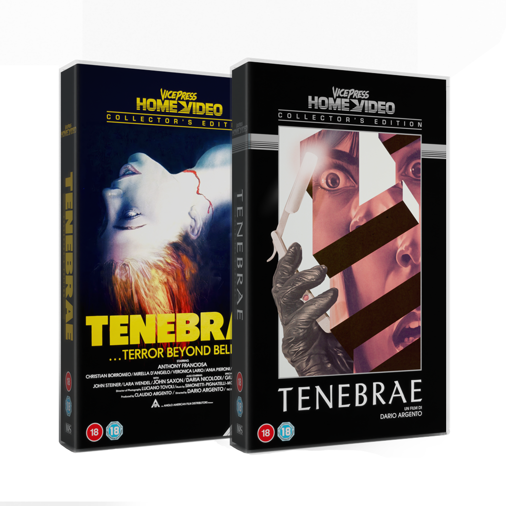 Dario Argento Tenebrae VHS Vice Press Home Video
