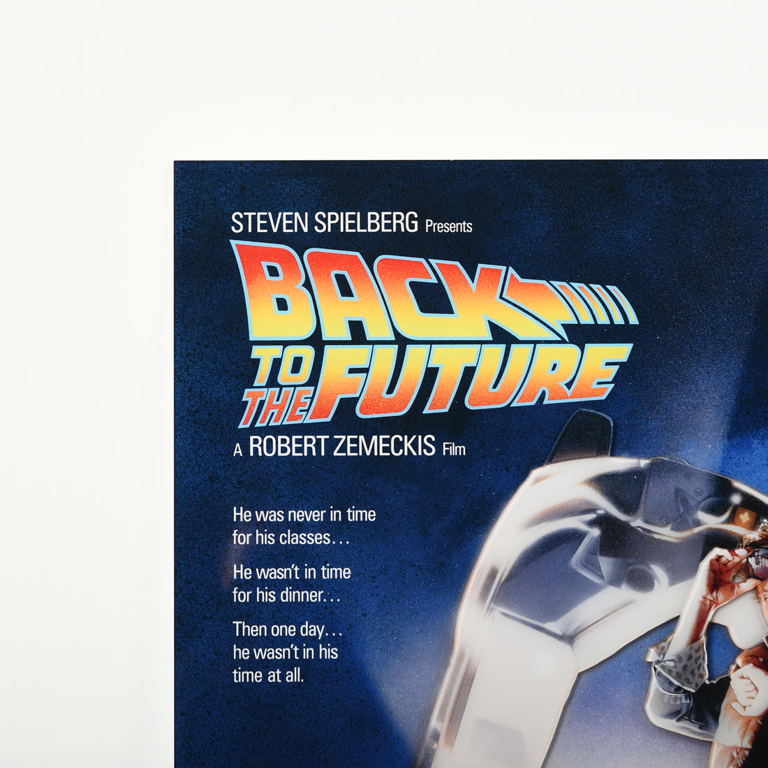 Back to the future acrylic poster detail