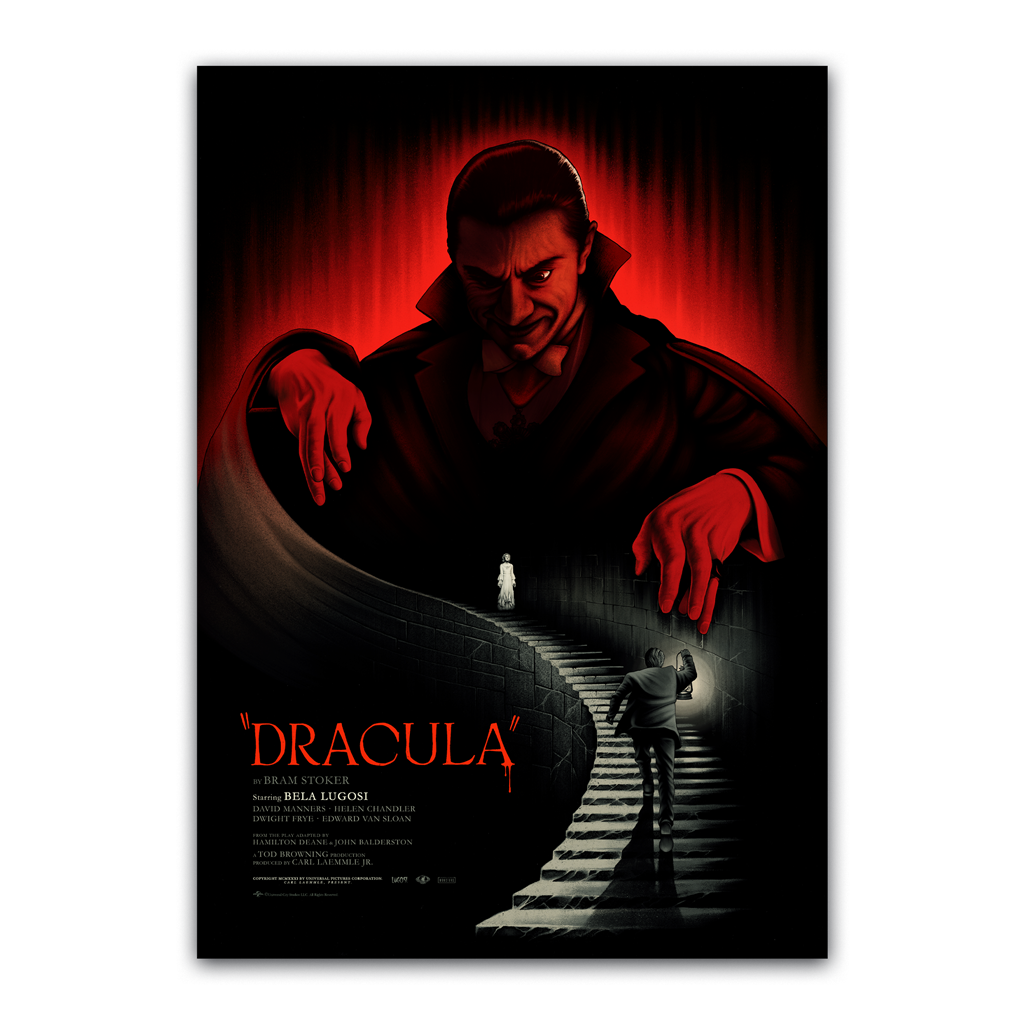 Universal Monsters Dracula Poster by Benedict Woodhead
