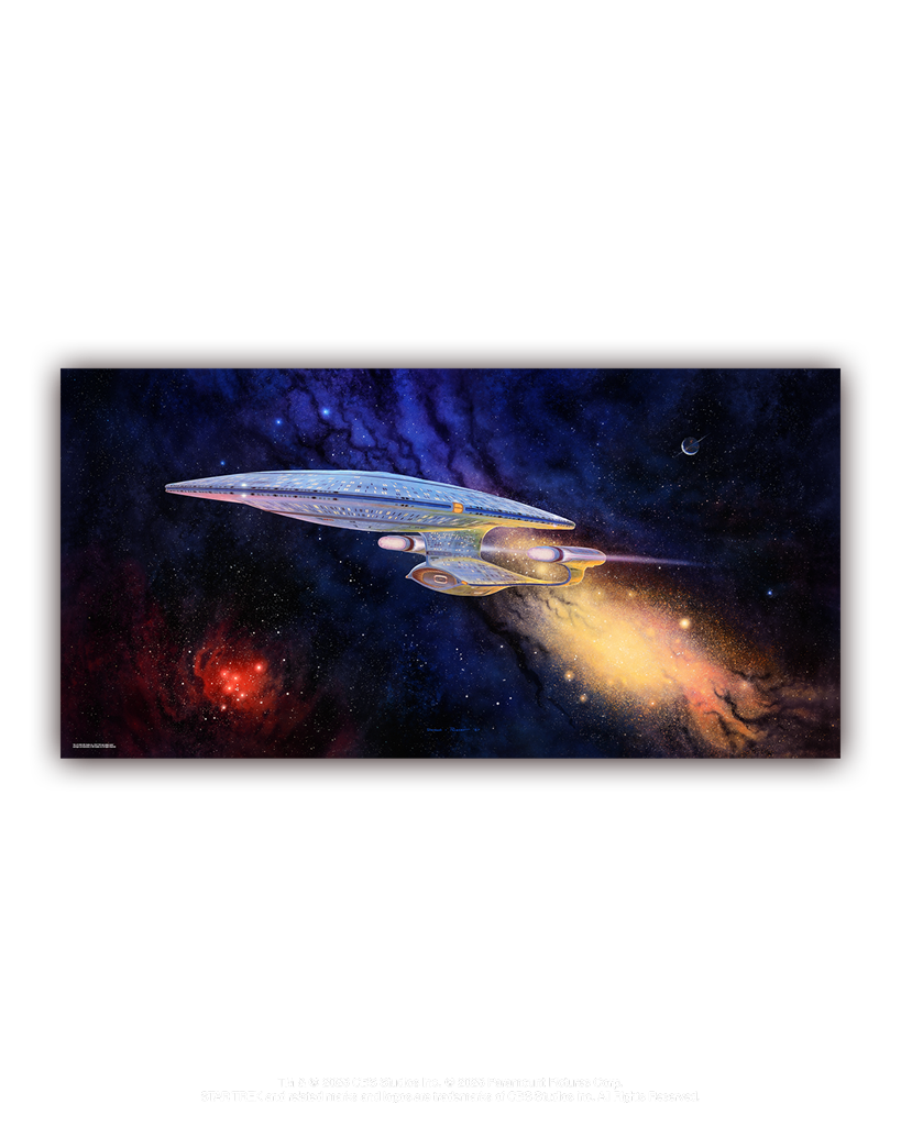 Star Trek The Next Generation Captain Picard Enterprise-D Ready Room Painting Poster
