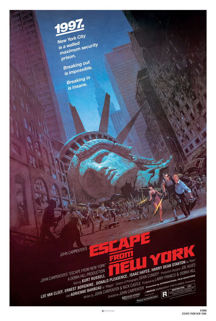 Escape From New York original one sheet poster