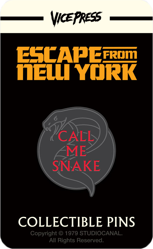 Escape From New York Pin - Call Me Snake