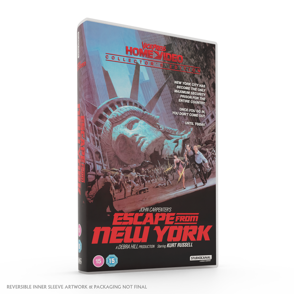 Vice Press Home Video John Carpenter's Escape From New York Collector's Edition VHS Original cover