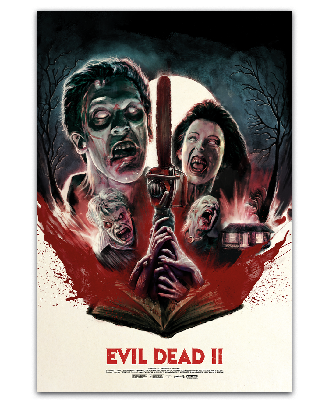 The Evil Dead II Poster By John J Pearson