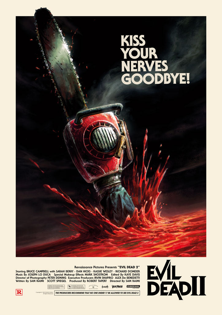 Evil Dead II James Bousema Editions movie poster