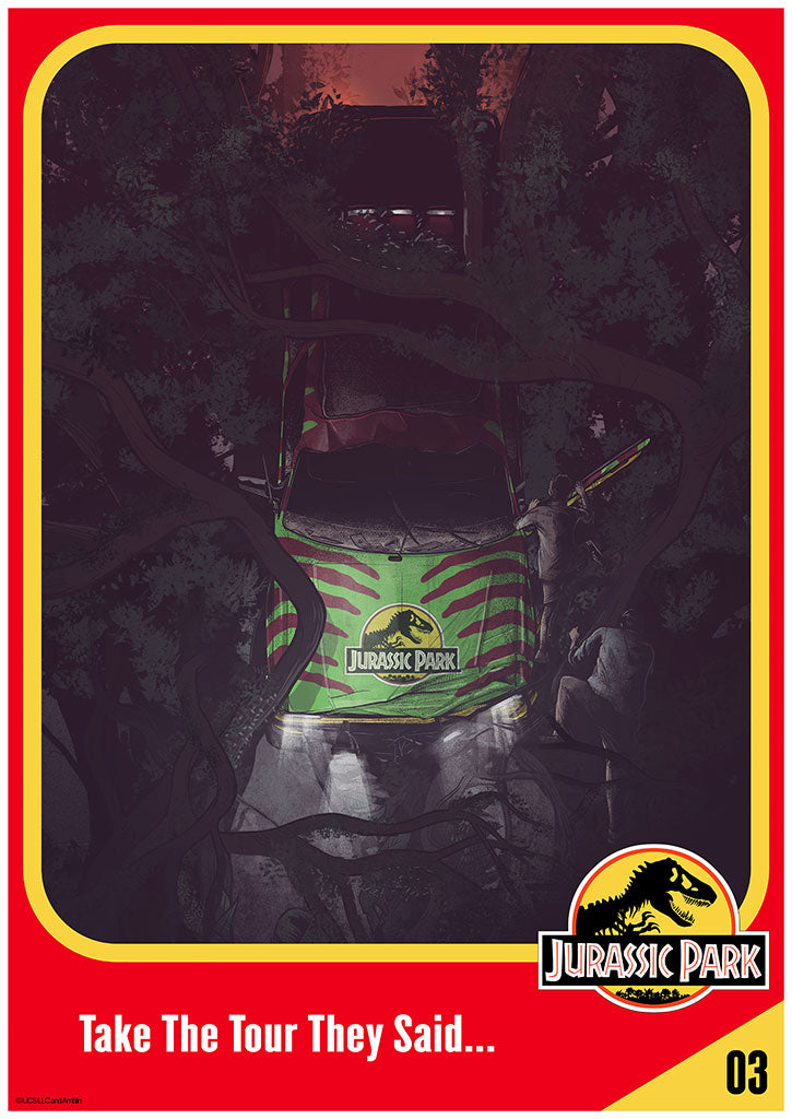 Jurassic park tree print by mark bell