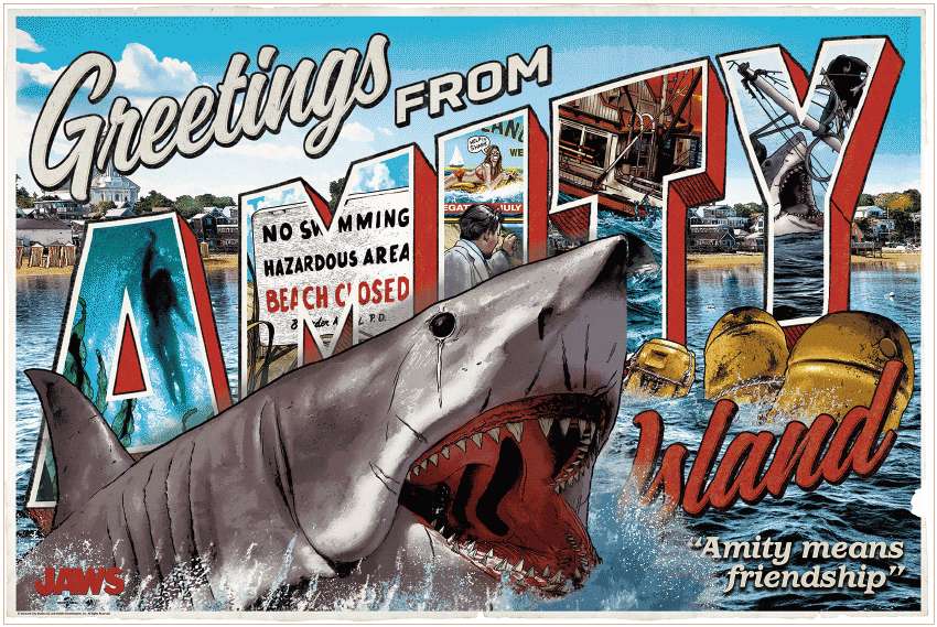 Jaws Greetings From Amity Island Lenticular