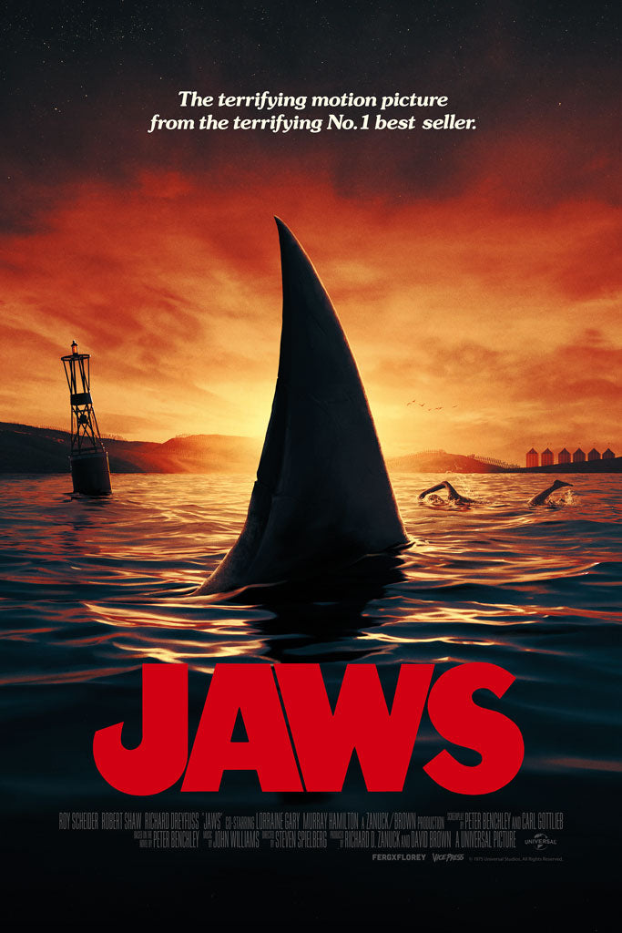 Jaws The Film Vault Movie Poster By Matt Ferguson & Florey