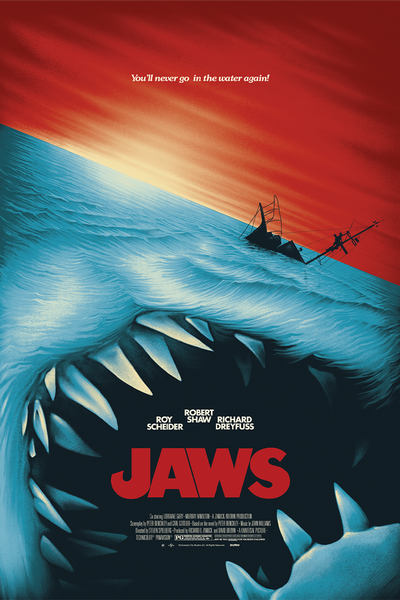 Jaws - Movie Poster By Benedict Woodhead | Vice Press