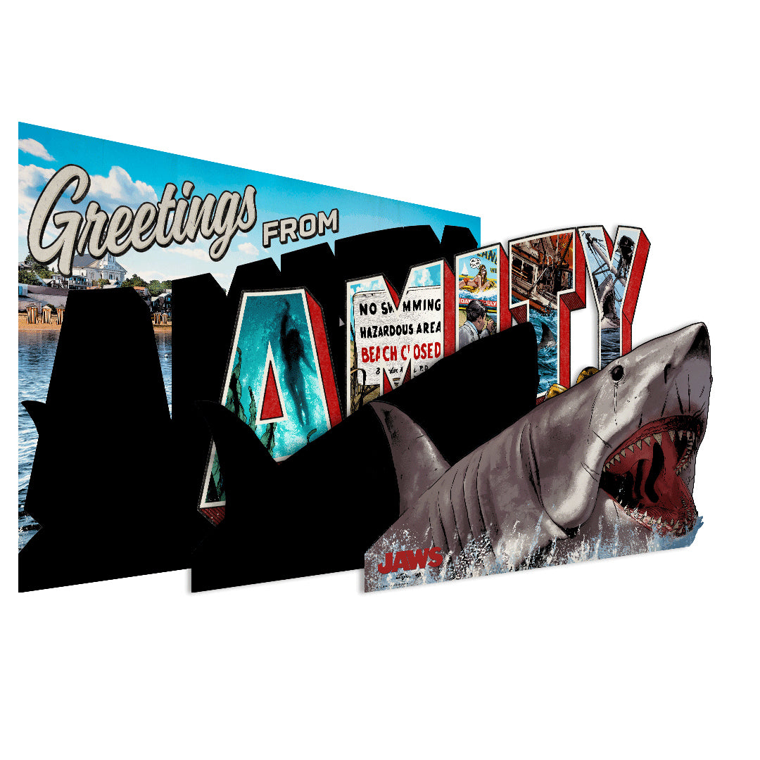 Jaw Greetings From Amity Island Multi Layer Acrylic Panel