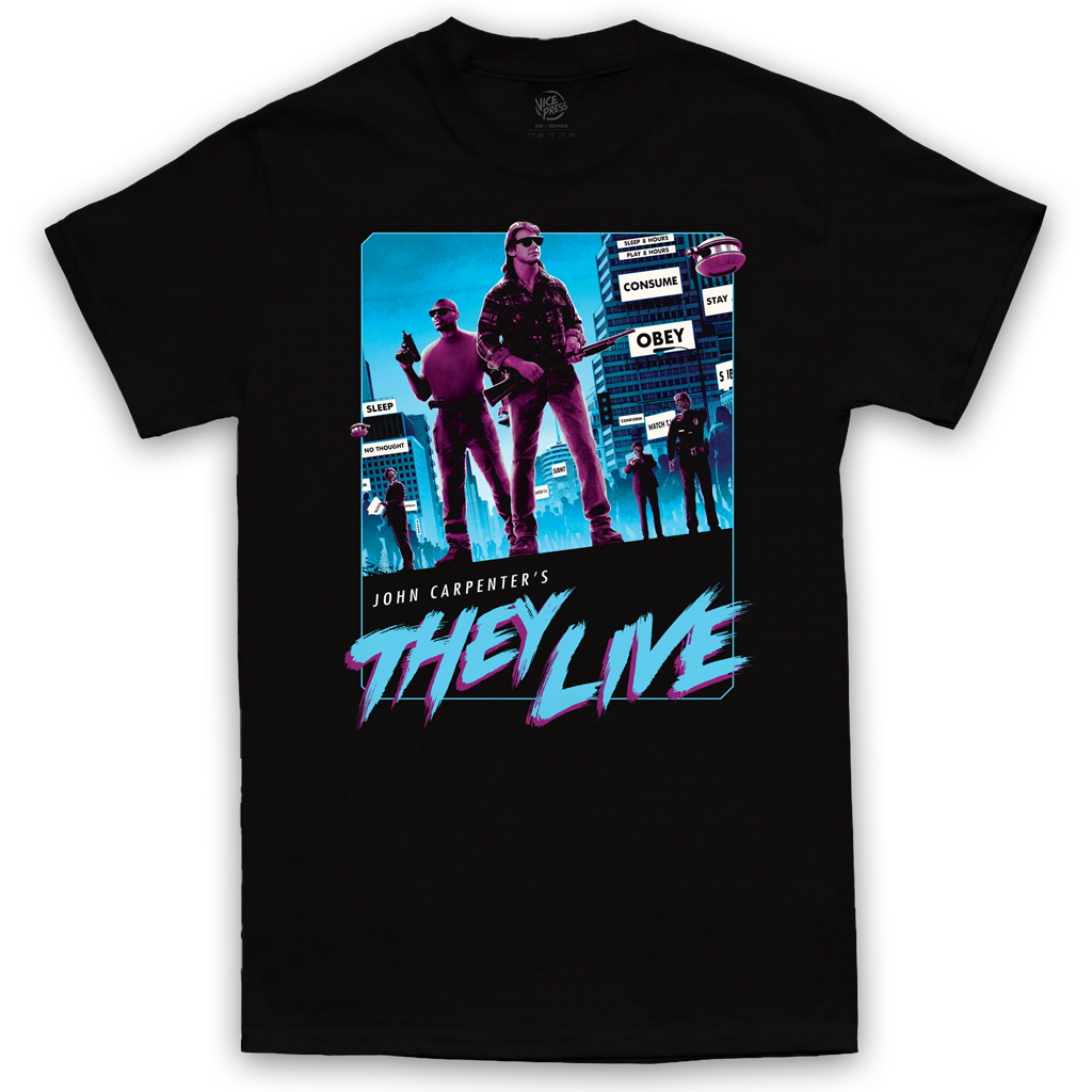 John Carpenter They Live T-Shirt By Matt Ferguson