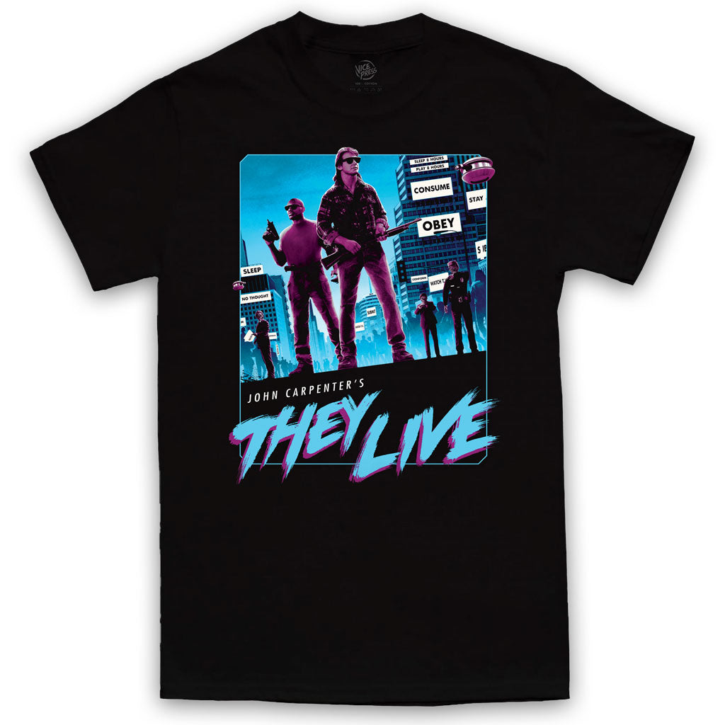 John Carpenter They Live T-Shirt By Matt Ferguson