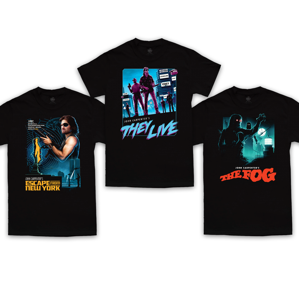 John Carpenter limited edition T-shirts by Matt Ferguson